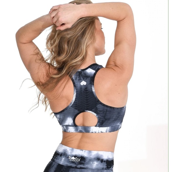 BOOTY BY BRABANTS Tie Dye Top Black & White - Picture 2 of 4